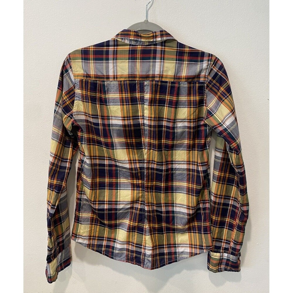 Frank and Eileen blue yellow plaid Barry shirt Size XS - Picture 9 of 10